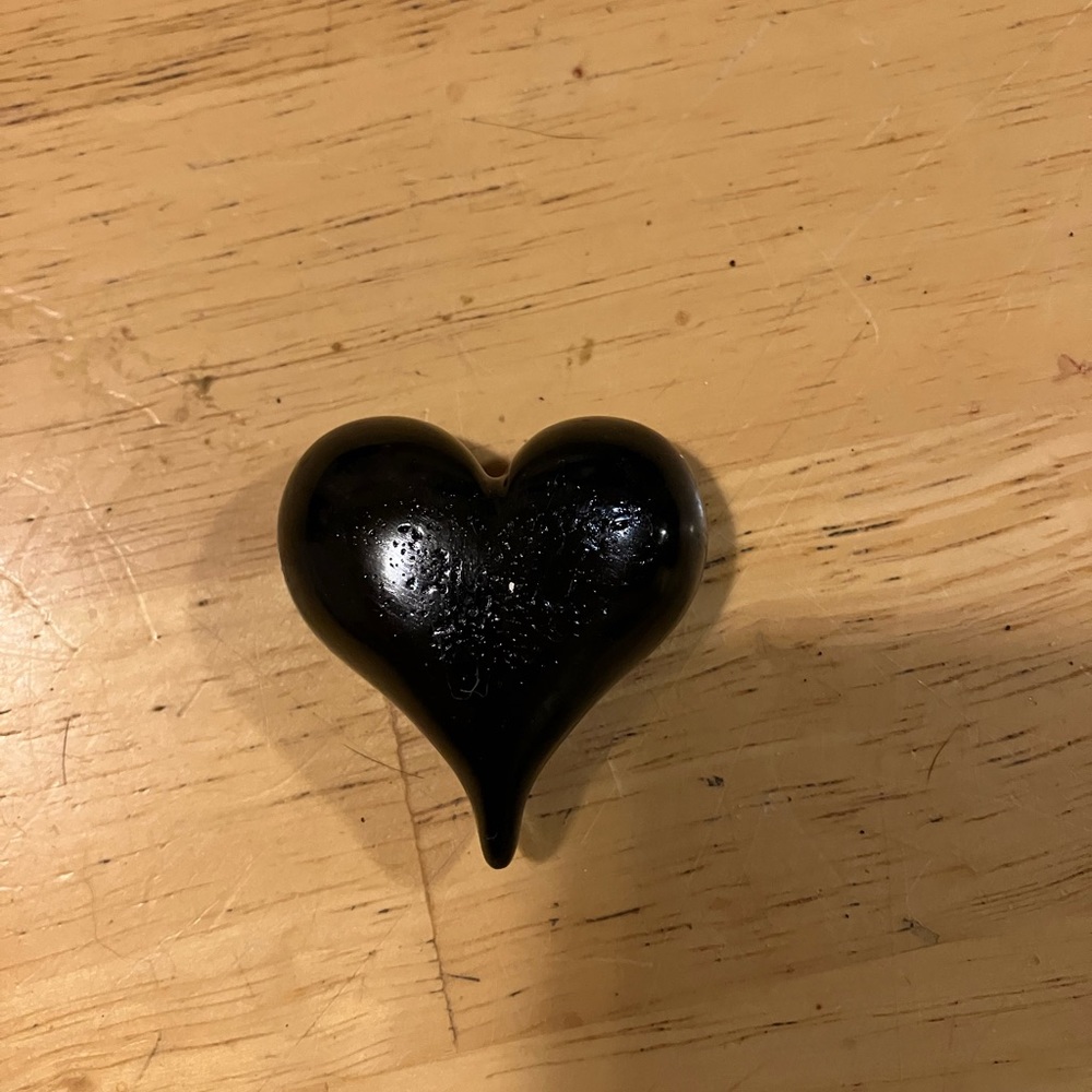 Handmade resin heart magnet